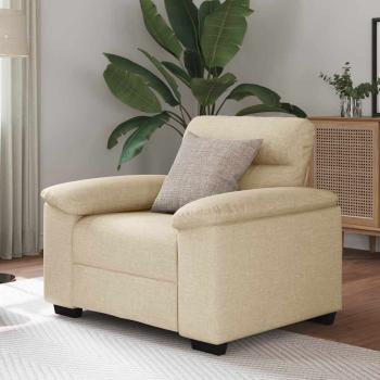 ARDEBO.de - Sessel Creme 60 cm Stoff