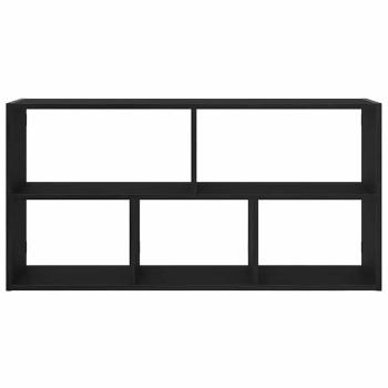 Wandregal Schwarz Eichen-Optik 100x25x50 cm Holzwerkstoff