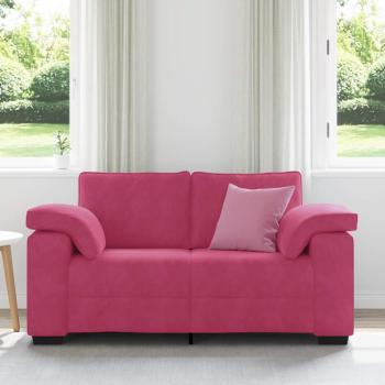 Zweisitzer-Sofa Weinrot 120 cm Samt