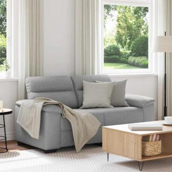 ARDEBO.de - 2-Sitzer-Sofa Wolkengrau 120 cm Stoff