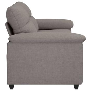 2-Sitzer-Sofa Taupe 140 cm Stoff
