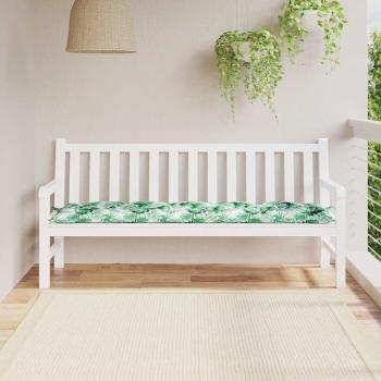 ARDEBO.de - Gartenbank-Auflage Blattmuster 180x50x7 cm Oxford-Gewebe