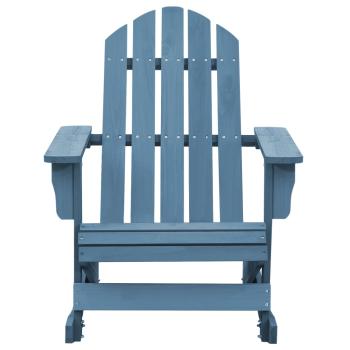Adirondack-Schaukelstuhl Massivholz Tanne Blau