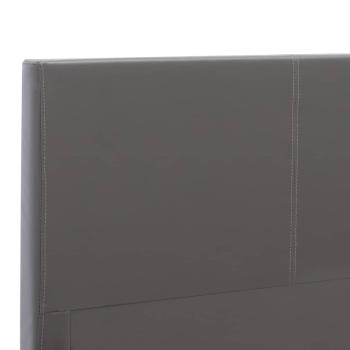 Bettgestell Grau Kunstleder 180x200 cm
