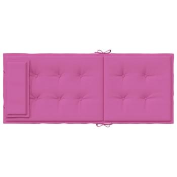 Hochlehner-Auflagen 4 Stk. Rosa Oxford-Gewebe