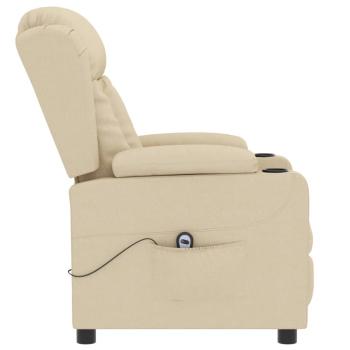 Relaxsessel Elektrisch Creme Stoff