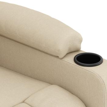 Relaxsessel Elektrisch Creme Stoff