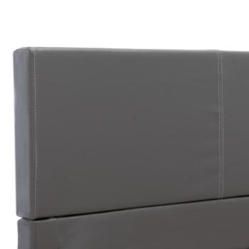 Bettgestell Grau Kunstleder 120x200 cm