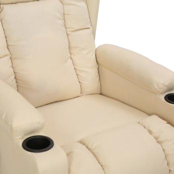 Aufstehsessel Creme Stoff