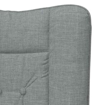 Sessel Hellgrau 63 x 67 x 94 cm Stoff und Sperrholz