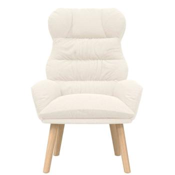 Entspannungsstuhl Creme Lockenartige Stoff