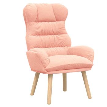 Relaxsessel in Pink aus wickelartigem Stoff