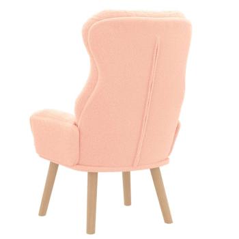 Relaxsessel in Pink aus wickelartigem Stoff