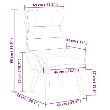 Sessel Beige 69 x 74 x 93 cm Sherpa-Stoff