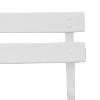 Klappgartenstühle 2er Set Weiß Stahl