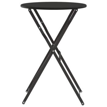 Klapp-Bistrotisch Anthrazit Ø50x71 cm Pulverbeschichteter Stahl