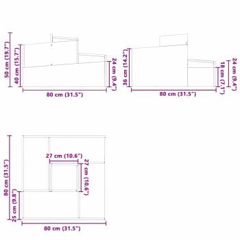 Pflanzer 80x80x50 cm Verzinkter Stahl