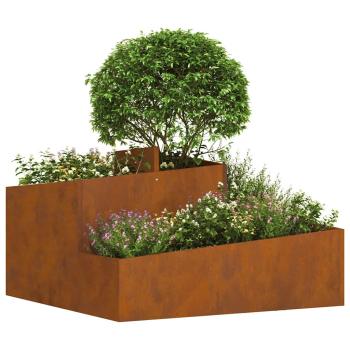 Pflanzkübel 80x80x50 cm Wetterfester Stahl