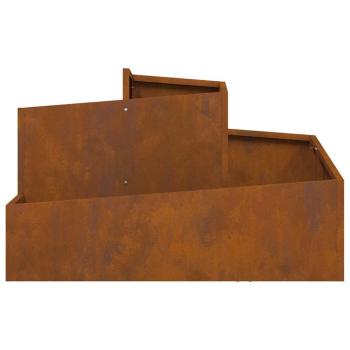 Pflanzkübel 80x80x50 cm Wetterfester Stahl
