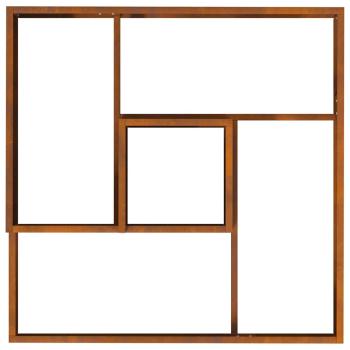 Pflanzkübel 80x80x50 cm Wetterfester Stahl