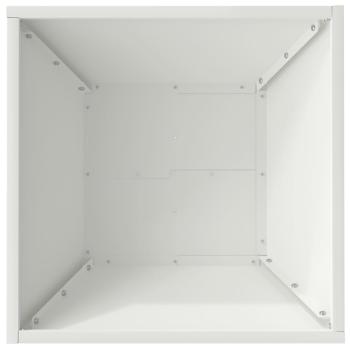 Plastikpflanzerset Weiß Kunststoff 40 x 40 x 15 cm Stapelbar
