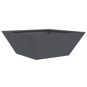 Plastik Pflanzgefäß Set Anthrazit Kunststoff 40 x 40 x 15 cm
