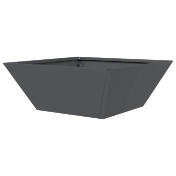 Plastik Pflanzgefäß Set Anthrazit Kunststoff 40 x 40 x 15 cm