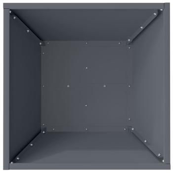 Plastik Pflanzgefäß Set Anthrazit Kunststoff 40 x 40 x 15 cm