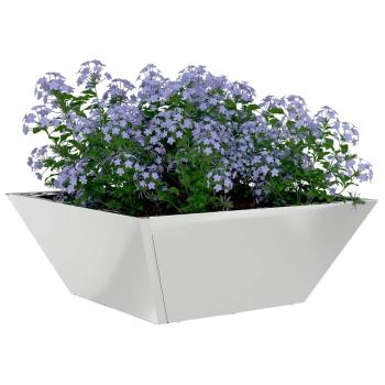 Stahlblumentopf Verzinkter Stahl 40 x 40 x 15 cm Dekorative Details