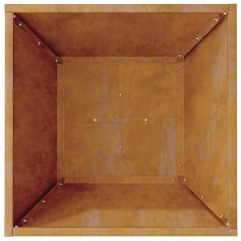 Metallpflanzer Wetterstahl 40 x 40 x 15 cm Dekorative Einlagen