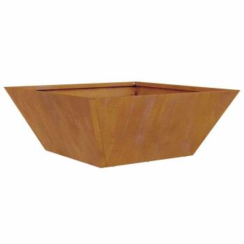 Metallpflanzer Wetterstahl 40 x 40 x 15 cm Dekorative Einlagen