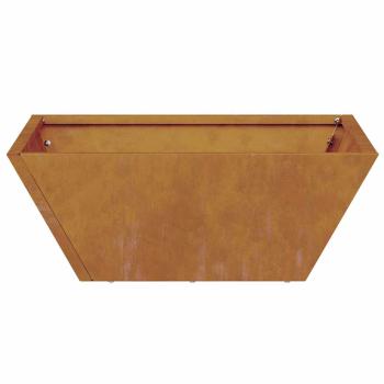 Metallpflanzer Wetterstahl 40 x 40 x 15 cm Dekorative Einlagen