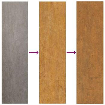 Metall Pflanzer Verwitterter Stahl 50 x 50 x 15 cm