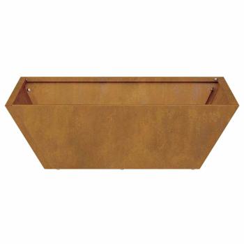 Metall Pflanzer Verwitterter Stahl 50 x 50 x 15 cm