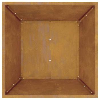 Metall Pflanzer Verwitterter Stahl 50 x 50 x 15 cm