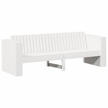 Garten-Sofa 3-Sitzer Weiß Holz Mittel Langlebig Outdoor-Sofa