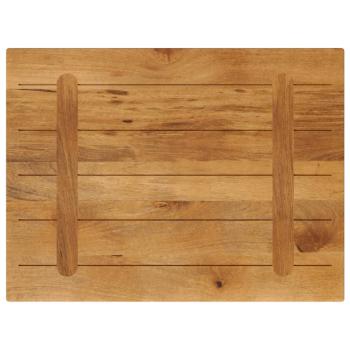 Tischplatte 90x70x3,8 cm Rechteckig Massivholz Mango