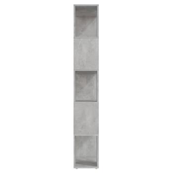 Bücherregal Raumteiler Betongrau 60x24x155 cm