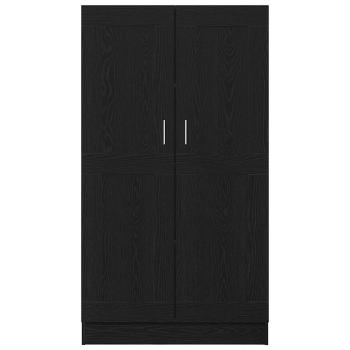 Bücherregale 2er Set Schwarz Eiche 165x30,5x150 cm Holzwerkstoff