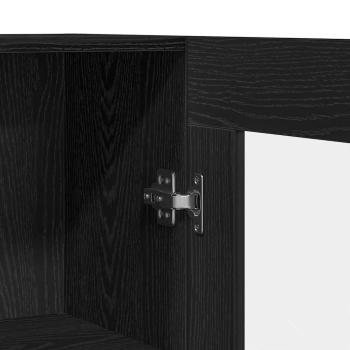 Bücherregale 2er Set Schwarz Eiche 82,5x30,5x185 cm Holzwerkstoff