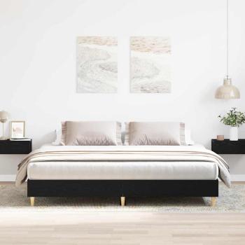 ARDEBO.de - Bettgestell Schwarz Eiche 180x200 cm Hergestelltes Holz