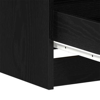 Schreibtische 2 Stück Schwarz Eiche 140x50x76 cm Holzwerkstoff