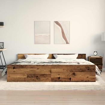 Bettgestell Altholz 200x200 cm Holzwerkstoff