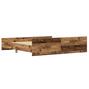 Bettgestell Altholz 200x200 cm Holzwerkstoff