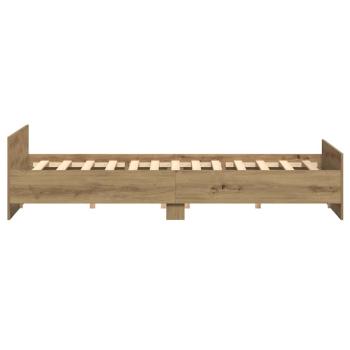 Bettgestell Artisan Eiche 200x200 cm Holzwerkstoff