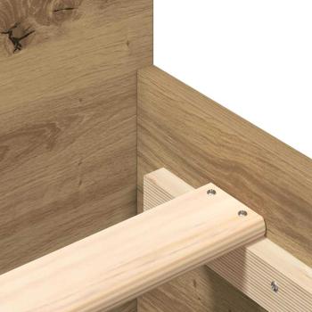 Bettgestell Artisan Eiche 200x200 cm Holzwerkstoff