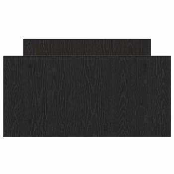 Bettgestell ohne Matratze Schwarz Eiche 90x190 cm Holzwerkstoff