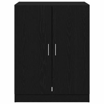 Waschmaschinenschränke 2 Stk. Schwarze Eiche 70.5x71.5x181.5 cm Holzwerkstoff, Waschmaschinenschrank - Schwarze Eiche - 70.5x71.5x91.5 cm - Aus Holzwerkstoff