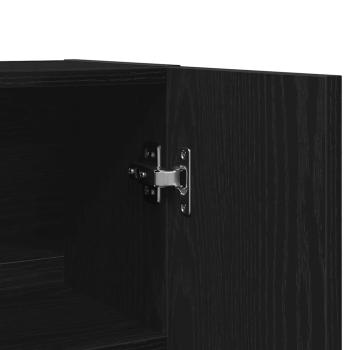 Waschmaschinenschränke 2 Stk. Schwarze Eiche 70.5x71.5x181.5 cm Holzwerkstoff, Waschmaschinenschrank - Schwarze Eiche - 70.5x71.5x91.5 cm - Aus Holzwerkstoff