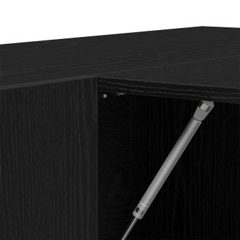 Flurschränke 2 Stück Schwarz-Eiche Holzwerkstoff